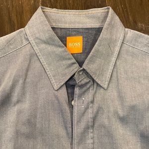 Hugo Boss Orange slim fit dress shirt - Large